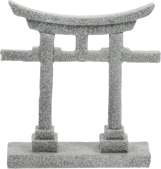 GANAZONO Aquarium Shinto Shrine Fish Tank Torii Gate Micro Landscape Decoration Japanese Shinto for Potted Bonsai Sand Table Flowerpot