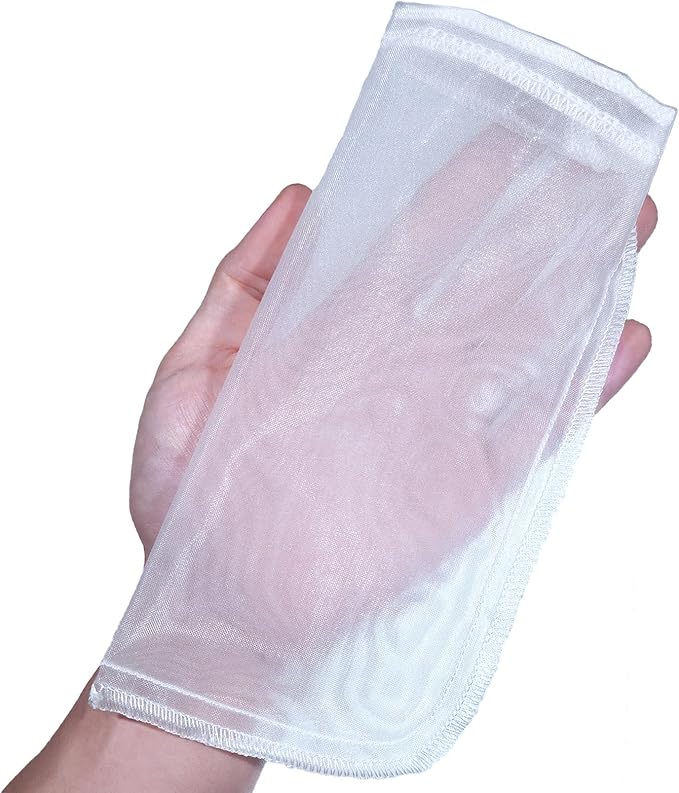3 Pack 180 Micron Aquarium Filter Bags,Reusable Extra Fine Mesh Media Filter Bags with Drawstring,Applicable to Aquarium Filter impurities,Very Fine Resins Filter (7.5x3.6in)