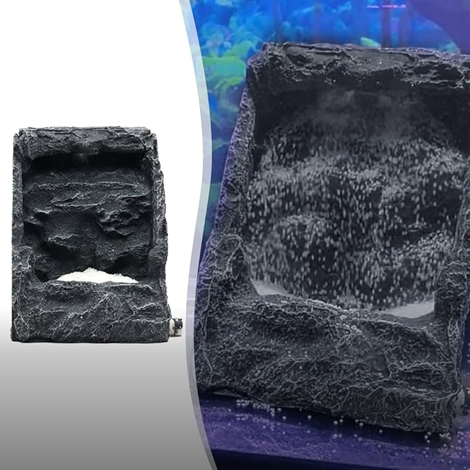 Aquariums Cascading Sand Landscape Non-Fading Color Tanks Rockery Waterfall Resistant Resin Cascading Sand Rockery