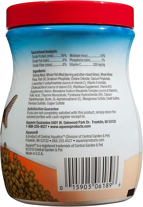 (3 Pack) Aqueon Shrimp Pellets Fish Food, 6.5 Ounces Each