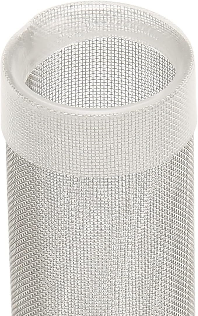 Aquarium Intake Filter Mesh, Stainless Steel Intake Strainer Strainer Filter Cover, Aquarium Mesh Intubation for Fish Shrimps(L)