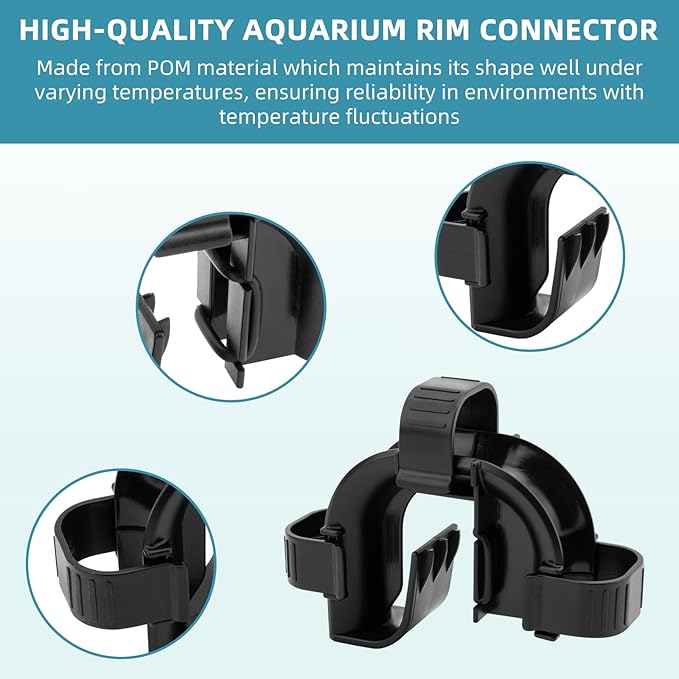 Maglu Rim Connector for Fluval FX4/FX5/FX6 Aquarium Filters - Aquarium Hose Fitting Rim Connector for FX4 Canister Filter, Replacement Part A20230, 2 Pack