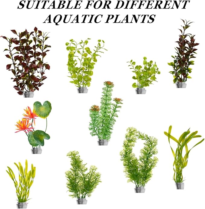 Aquarium Plant Weights Anchors,52Pcs Aquarium Plant Anchors Metal,2.75 Inch Bendable Cuttable Aquarium Plant Weights,Aquatic Plants Anchor for Live Plants in Fish Tank., Silvery