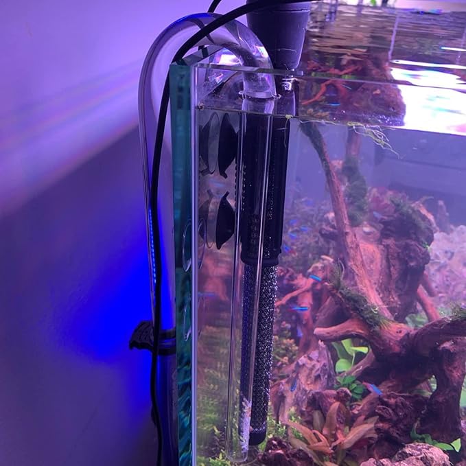 Poppy Pipe Glass Inflow Outflow Set Aquatic U Shape Inflow Pipe Set for Aquarium Planted Tank Filter 17mm for 16/22mm(5/8" ID) Tubing