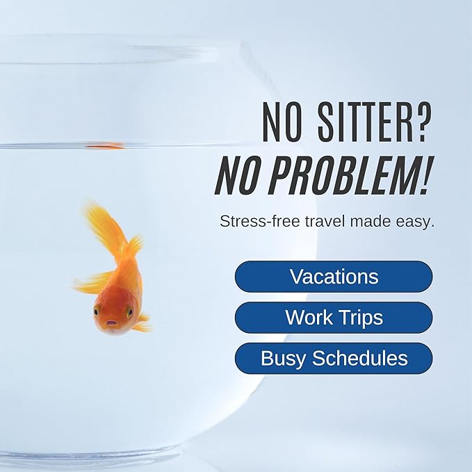 Vacation Feeder for Aquarium - 14 Day Feeder Block - Slow Release Fish Food for Betta, Goldfish & Tropical Fish - Aquatic Pet Tank Food (1 Pack of 2 Blocks)