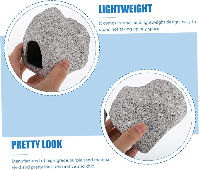 Aquarium Hideout Cave for Fish Shrimp Breeding Sands Fish Hide House Durable for Natural Aquarium Decor Easy to Use for Betta