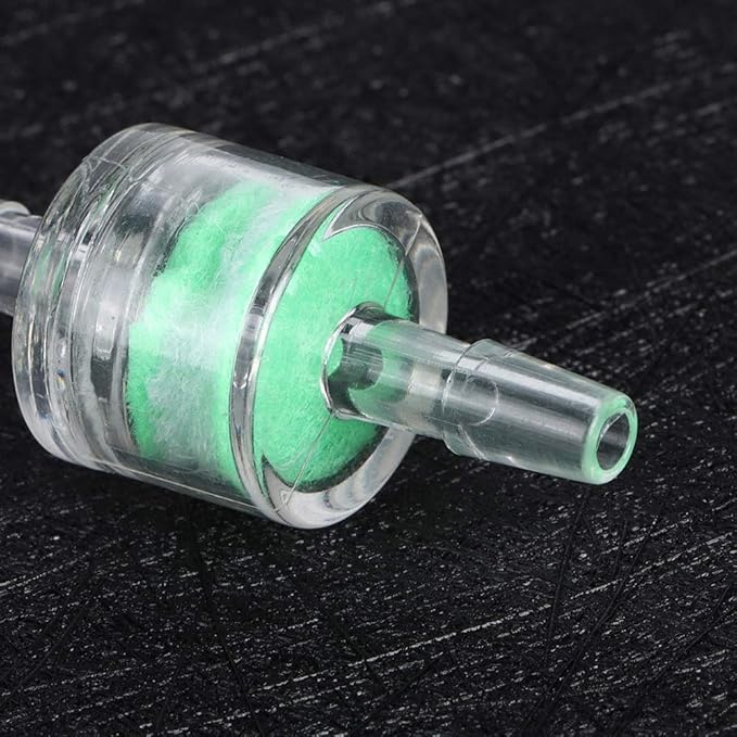 10PCS ABS Silicone Tube Filter, Plastic Fish Tank Check Valve, Aquarium Hose Filters for Fish Tanks and Aquarium(4MM)