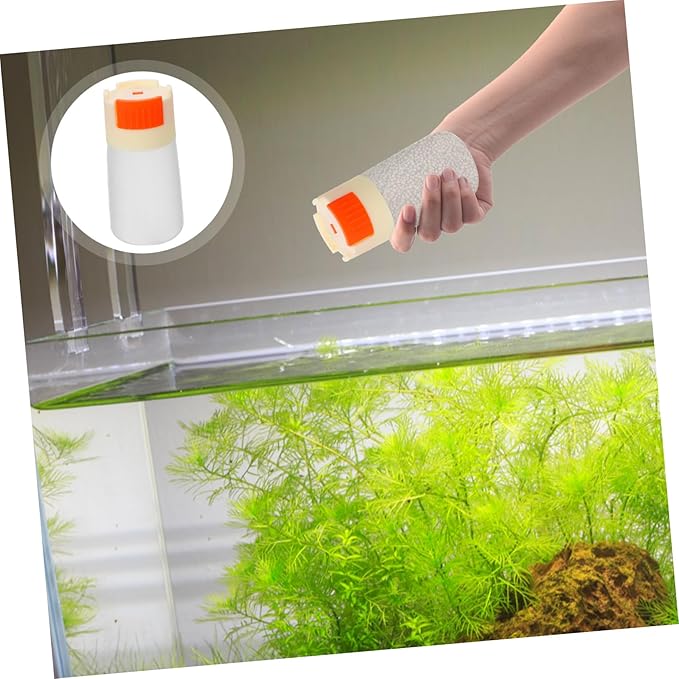 Happyyami Aquarium Feeder Bottle Fish Tank Feeder Food Dispenser Non-Automatic Freshness Maintained