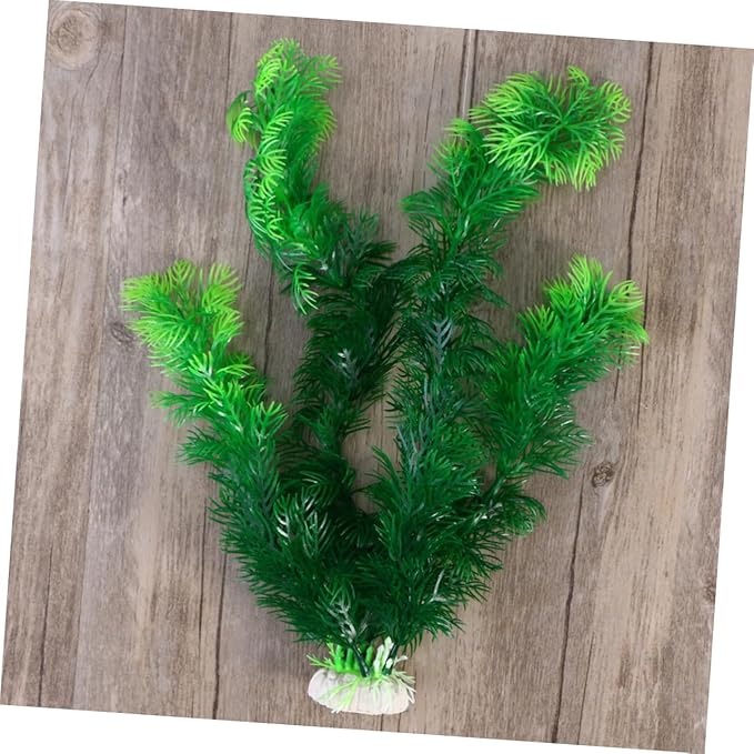 balacoo Plants for Fish Tank Green Decor Greenery Fish Tank Decoration Ornament Plastic Artificial Fish Tank Plants Plastic Plants for Aquariums Artificial Plants for Fish Tank Decorate