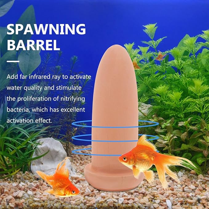 LIOOBO Spawning Bucket Shrimp Spawning Barrel Fish Adornment Fish Decor Breed Cone Cone Supplies Breeding Tool Pottery Clay Cone