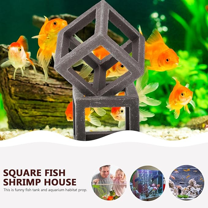 Mipcase 5pcs Fish Tank for Betta Fish Betta Accessories Aquarium Habitat Mushroom Tank Decor House Ornaments Shrimp House Shrimp Tank Ceramics Rock Aquarium Substrate