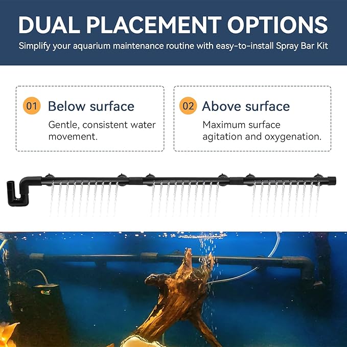 FX Aquarium Spray Bar Kit Replacement for Fluval FX2, FX4, FX6 High Performance Canister Filters Fluval FX Spray Bar Kit Aquarium Filter Water Aeration Accessory