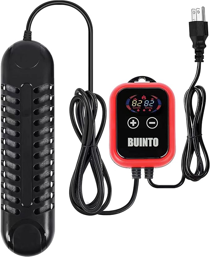 Fish Tank Heater. Aquarium Heater. Small Pond Heater. 800W. 1200W Double-Tube Heating, Energy Saving and Power Saving. Suitable for Freshwater and Saltwater Aquariums (1200W)