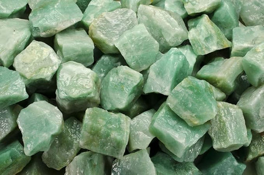 Fantasia Materials: 18 lbs Green Aventurine Rough Stones from India
