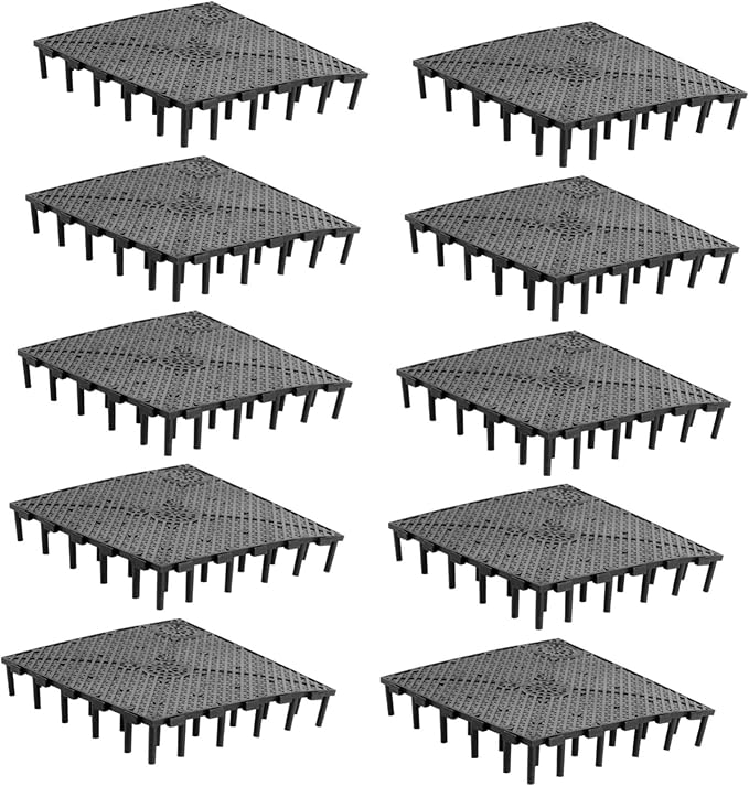 BESPORTBLE 3sets Aquarium Bottom Sturdy PVC Fish Tank Bottom Plate Separator Easy Installation 10pcs*3