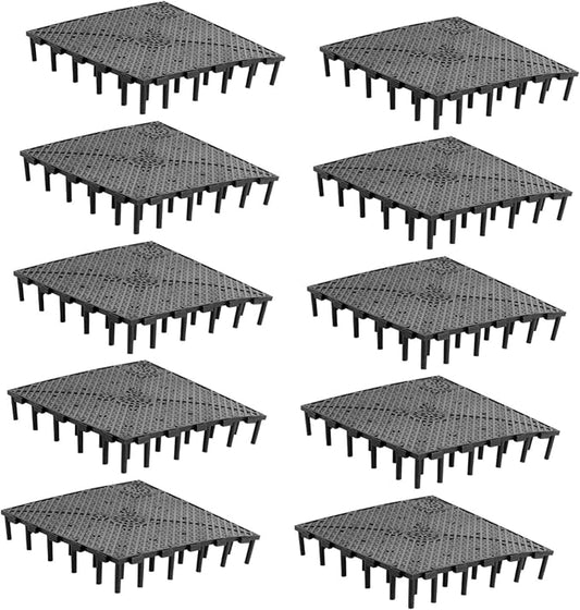 BESPORTBLE 3sets Aquarium Bottom Sturdy PVC Fish Tank Bottom Plate Separator Easy Installation 10pcs*3