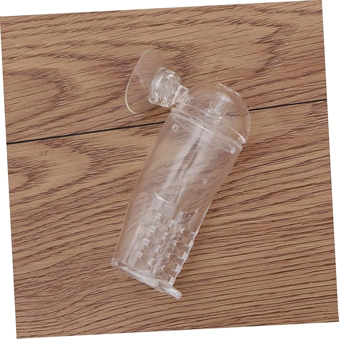 Shrimp Automatic Fish Feeder with Cover Feeding Cup for Aquarium Odorless Design with Suction Cup Easy Installation for Fish Tank Use