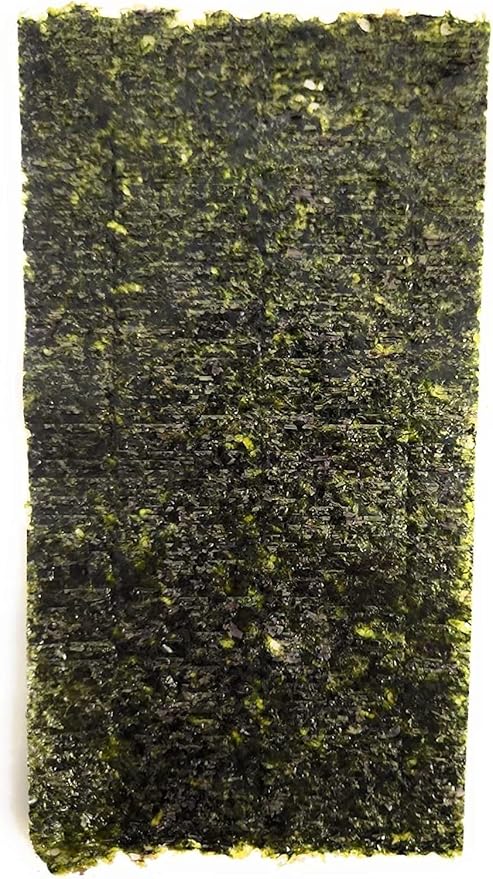 Green Nori Seaweed Sheets 100 Pack - 4" x 7.5" for Marine Fish Freshwater Fish and Hermit Crabs.