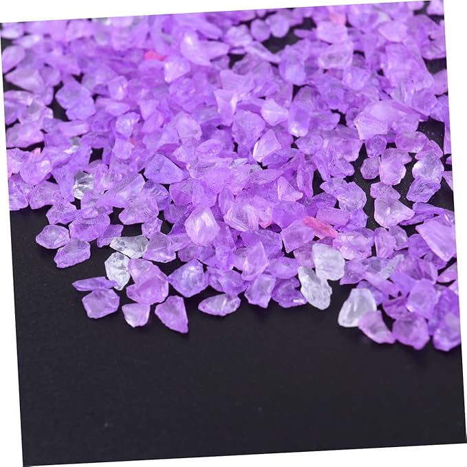 2pcs Glass Colored Sand Coarse Sand for Sandbox Decorative Micro Landscape Aquarium Fish Gravel