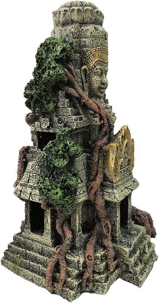 SLOCME Aquarium Angkor Wat Buddha Statue Temple Decorations - Fish Tank Zen Ornament Buddha Decor Bring Good Luck