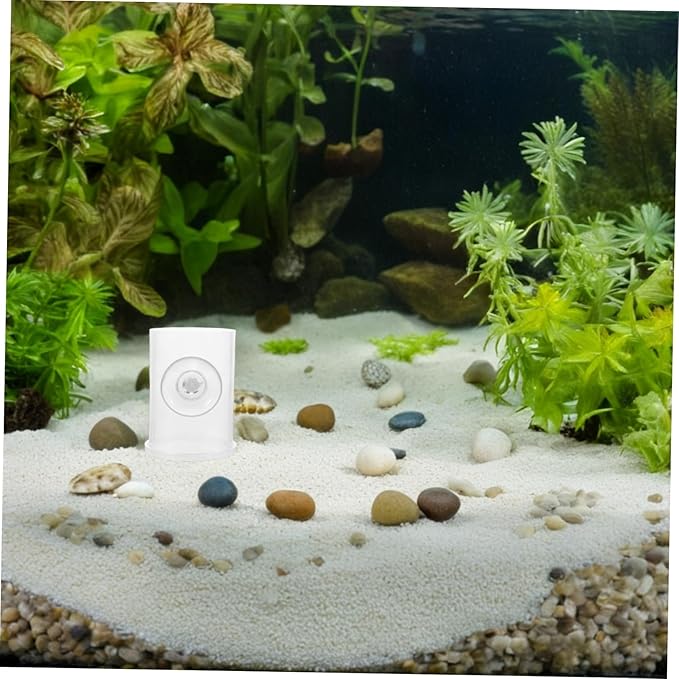 UPKOCH Aquarium Feeding Tool Acrylic Fish Feeder with Cup for Guppies and Shrimp Semi-Automatic Feeding for Home Office and Hotel Fish Tanks