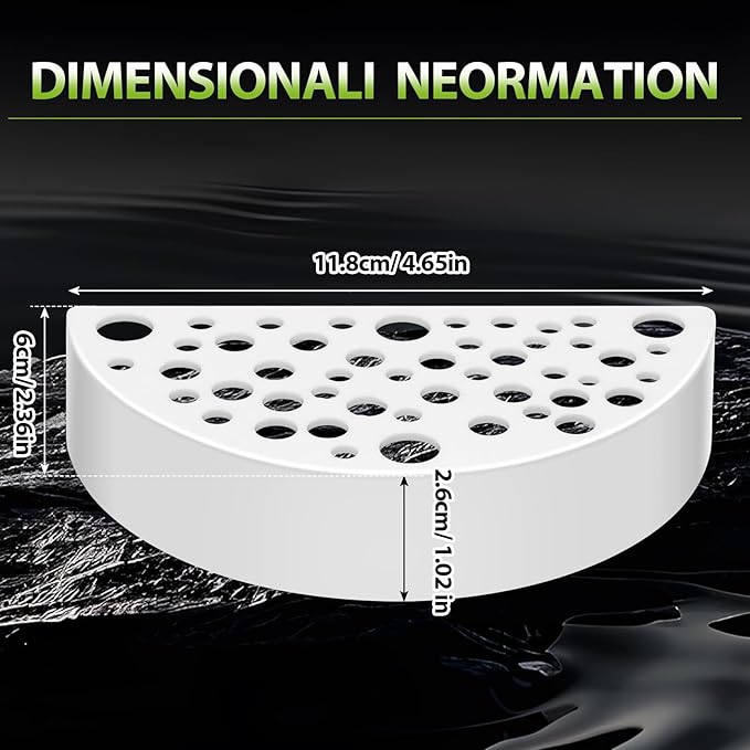 Hoolerry 2 Pcs Shrimp Hides for Aquarium Shrimp Hides Hideout Aquarium Cave Fish Tunnel for Fish Tank Accessories Decor(White)