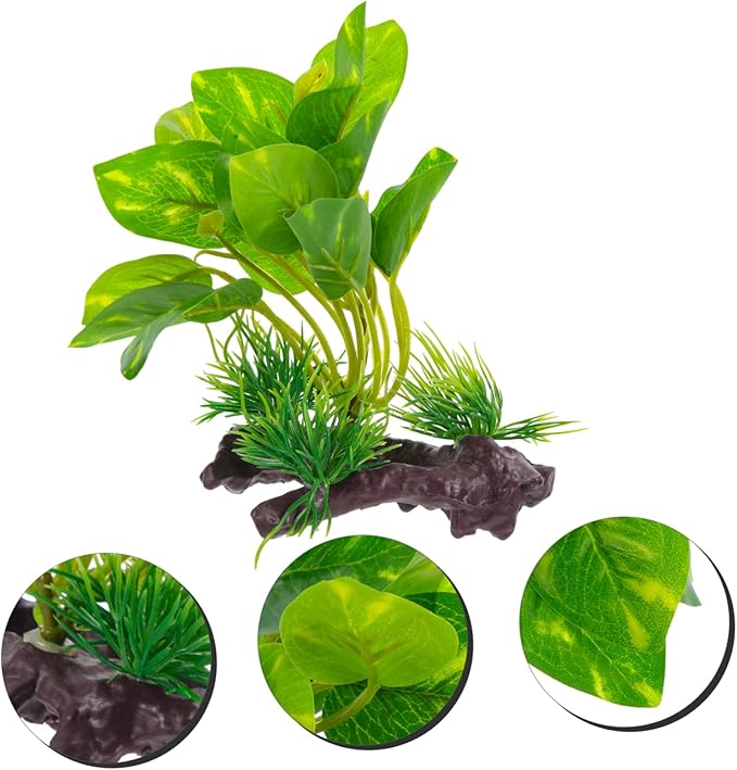minkissy Artificial Water Plants Aquarium Decorations Realistic Tank Ornaments for Aquatic Landscape Safe Material Natural Habitat for Decor
