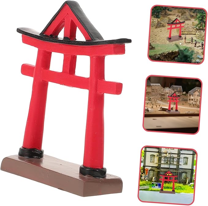Mini Japanese Gate Ornament for Aquarium Decor Micro-Landscape Sculpture for Home Decoration Unique Sand Table Accessory Elegant for Friends and Family