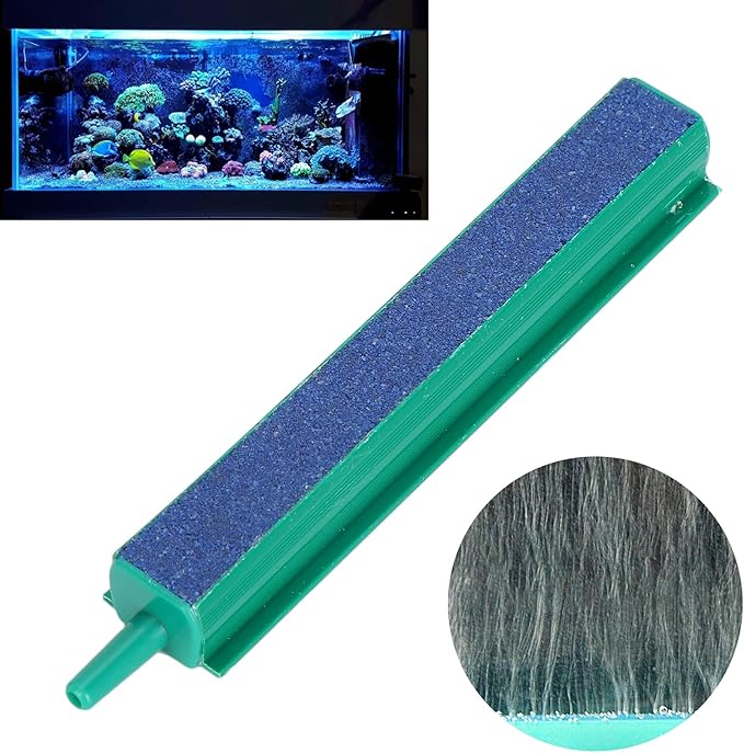 GLOGLOW Nan Air Stone Bar, Sand Bar for Aquarium, Efficient Bubble Release and Heat Dissipation, 20cm Long for Fish Tank Oxygenation Fish Tank and Accessories (Length 10cm)