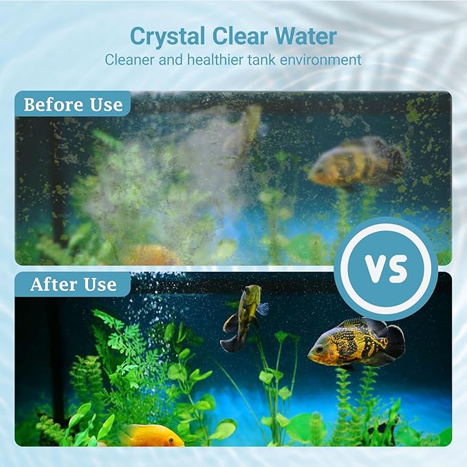 Koller Products Small Aquarium Filter Cartridges 6-Pack, High-Efficiency Replacement for 3–6 Gallon Aquariums, Keeps Water Crystal Clear