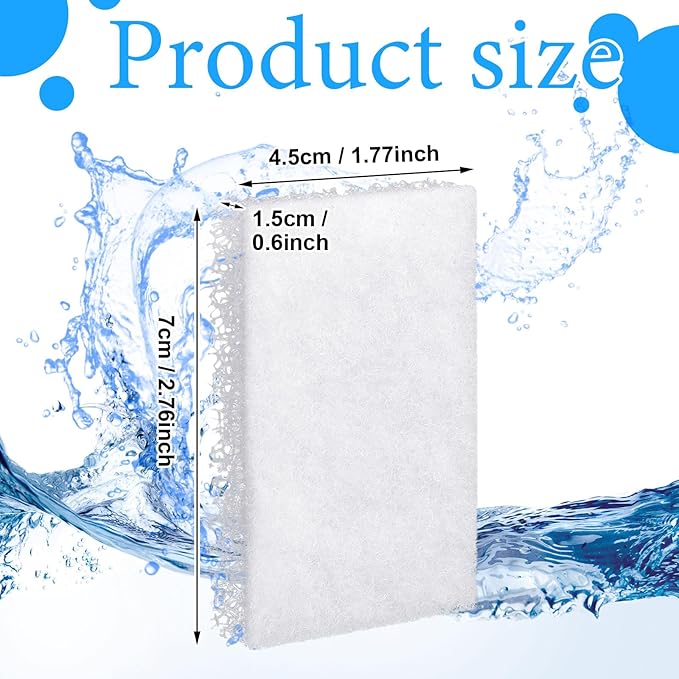 Maxcheck 15 Pack Diffusion Chamber Pad Compatible with Fluval Betta, Replacement Aquarium Filter Media, Polishes Water During The Final Stage of Filtration for Premium Aquarium Kit 2.6 Gallon
