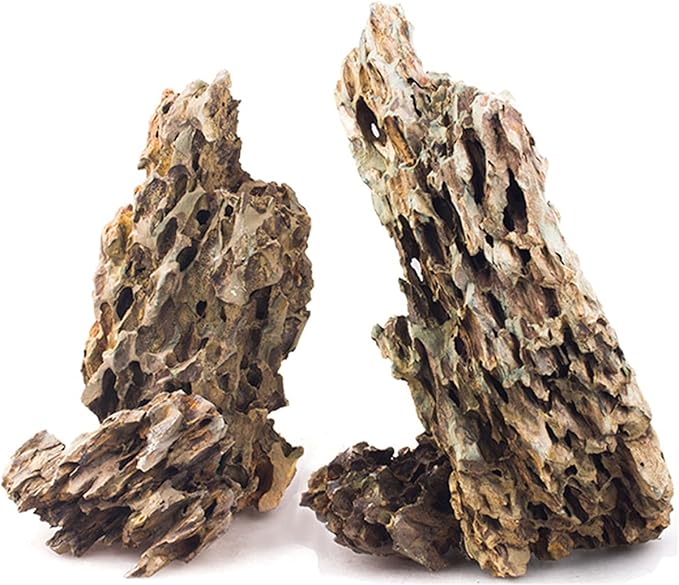Lifegard Dragon Ohko Aquarium Rock Large Size Stone 40 Lbs Case Qty, Brown