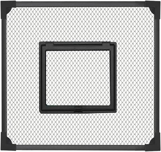 Mesh Screen Netting for Fish, DIY Self Assembly Magnetic Mesh Aquarium Lid Multiple Sizes(30x30cm)