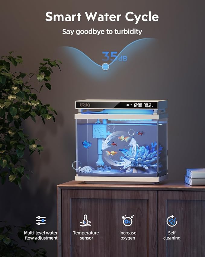 Aquarium Bio Filter Media Module: 4-Box Filtration Materials for Purify Water Quality Eliminate Odors - URUQ Fish Tank Filter Replacement