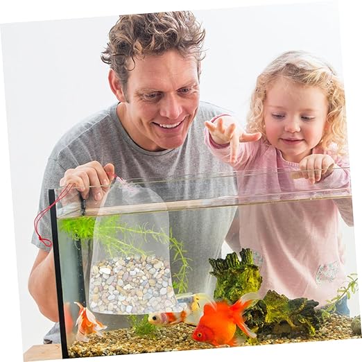 IMIKEYA 100pcs Sand Washing Machine Bags Drawstring Mesh Pouch for Fish Tank Sand Cleaning Pe Material Essential Aquarium Tool