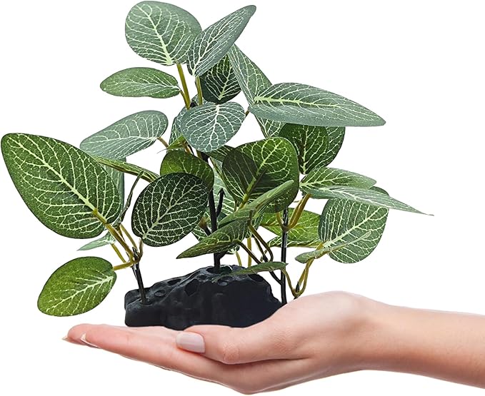 Silk Aquarium Plants, Artificial Fake Aquarium Plants Small Betta Fish Tank Plants Plastic Realistic Decorations Set 5PCS (Style B)