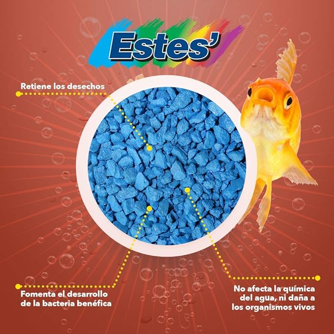 Spectrastone Special Light Blue Aquarium Gravel for Freshwater Aquariums, 5-Pound Bag
