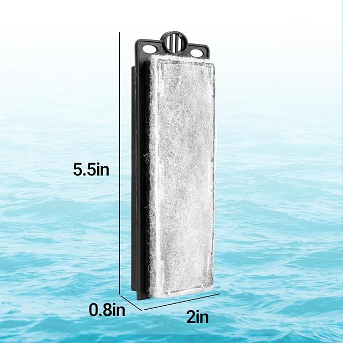REPTIZOO Replacement Filter Cartridge for Turtle Tank, 3PCS Reptile Internal Filter Accessories for GLB07