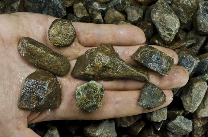 Fantasia Materials: 1 lb Blue Sapphire Rough Stones from India