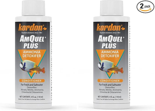 KORDON #33444 AmQuel Plus for Aquarium, 4-Ounce (Pack of 2)