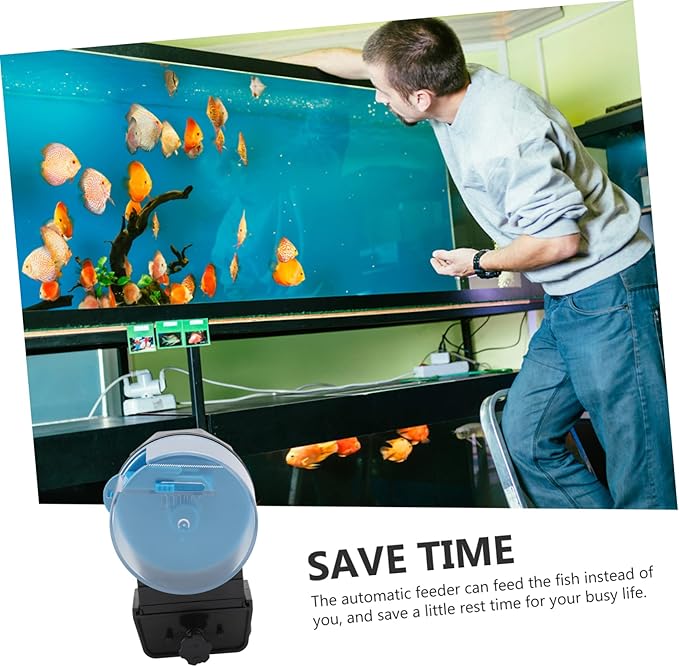 TOYANDONA 1set Automatic Fish Feeder Intelligent Turtle Feeding Device for Fish Tanks Dispenser Easy to Clean Feeding Accessories for Aquatic Pets