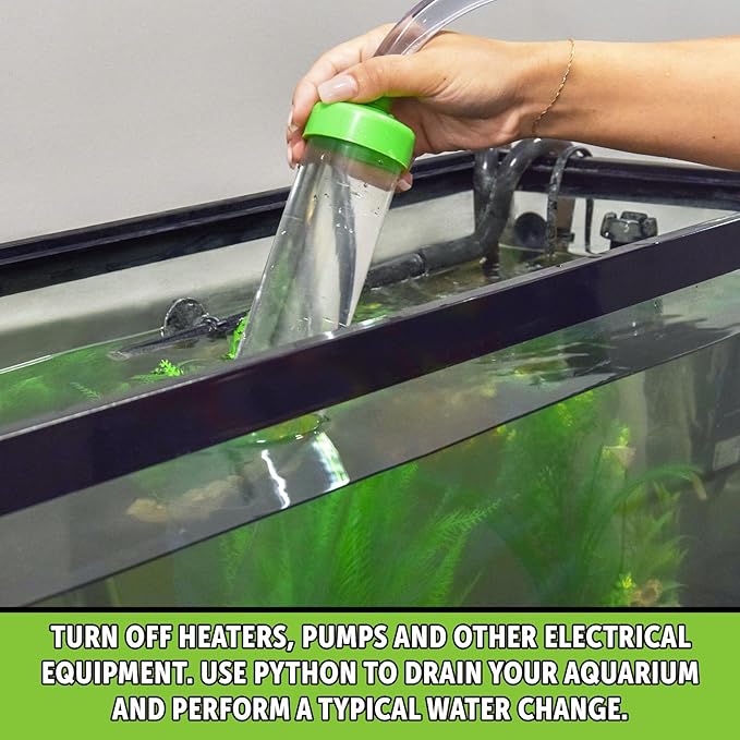 Python No Spill Clean and Fill Aquarium Maintenance System, Gravel Cleaner and Water Changer, 100 Foot