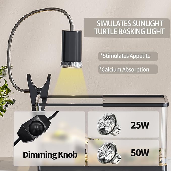 4.7 Gal Turtle Tank Kit(Tank+Adjustable Light+5W Filter+Basking Platform),Upgraded Turtle Tank Starter Kit with UV Basking Platform Light for Crabs,Fishes,Amphibians,Reptiles(15.4 * 8.5 * 8.35 Inch)