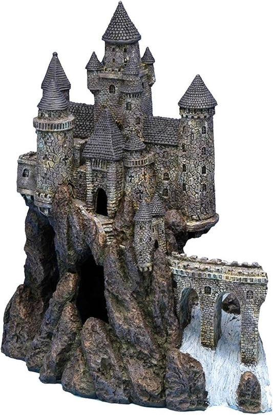 Penn-Plax Age-of-Magic Wizard’s Castle Aquarium Decoration – Safe for Freshwater and Saltwater Fish Tanks – Extra Large – Part A
