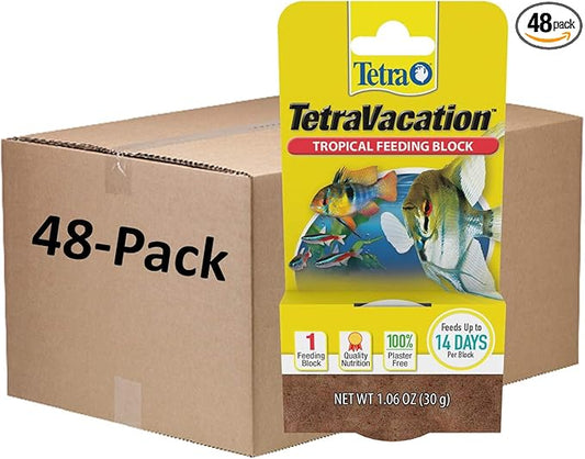 Tetra 77150 Tropical 48 Count Vacation Gel Feeder Block, One Size