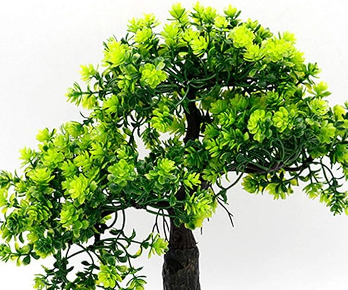 balacoo Artificial Tree Decor for Fish Tank Green Resin Aquarium Decoration Underwater Plant Ornament Safe for Aquariums Easy to Clean Fish Habitat