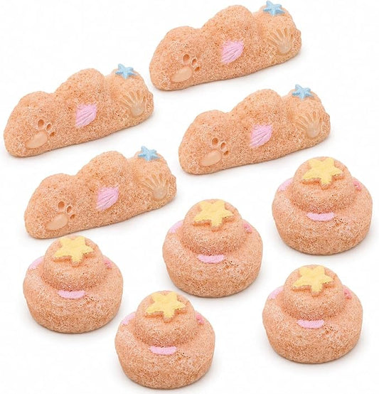LOGOFUN 8pcs Fish Tank Castle Decoration Mini Castle Model Miniature Resin Sand Castle Craft for Aquarium Microlandscape Decorations