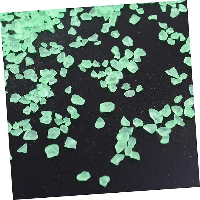 Ciieeo 2pcs Glass Decorative Sand for Micro Landscape and Aquariums Green Sand for Fish Tanks Flowerpots and Glassware Decor