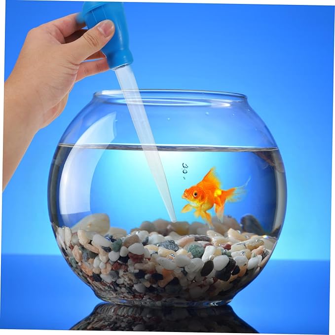POPETPOP 3pcs Fish Tank Cleaner Dropper Prolonged Pipe Aquarium Waste Water Changer Manual Siphon Vacuum Gravel Sand Cleaning