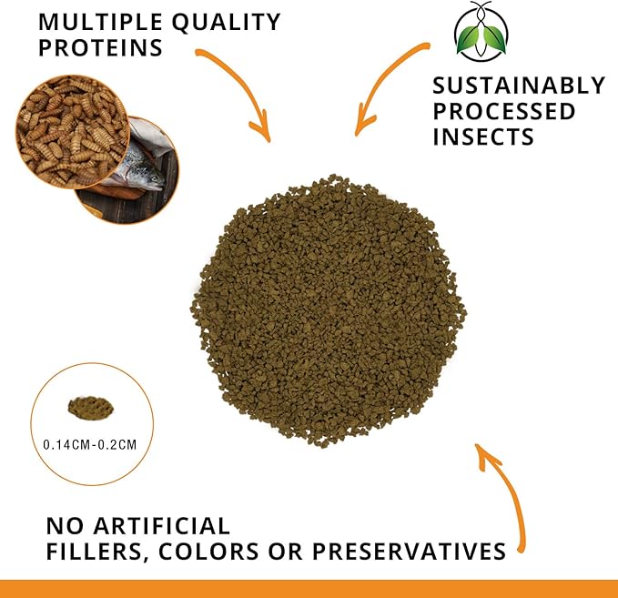 Fluval Bug Bites Goldfish Fish Food, Granules for Small to Medium Sized Fish, 1.6 oz., A6583 (Pack of 2)